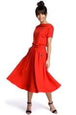 BeWear Női midi ruha Evap B067 piros L