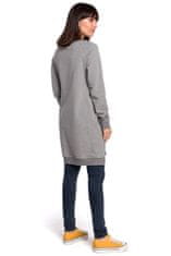 BeWear Női pulóver kapucni nélkül Frydrych B101 szürke M