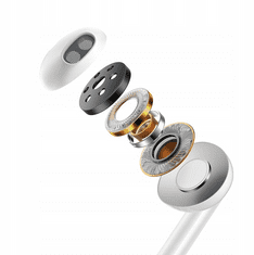 Mcdodo Fehér, fülbe helyezhető fejhallgató HP-6070 Mcdodo USB Type-C HP-6070