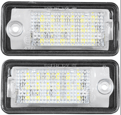CO2 2 db LED-es rendszámtábla lámpa készlet, AutoTune, Audihoz, A3 8P, S3, A4 S4 B6, A4 B7, A6 C6 4F, S6, A8 S8 D3, Q7 L0001