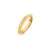 Modern, aranyozott gyűrű gyémánttal Jac Jossa Hope DR228 (Kerület 52 mm)