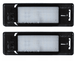 CO2 2 db LED-es rendszámtábla lámpa készlet, AutoTune, Citroen BERLINGO, Citroen C2, C3 I, C3 Pluriel, C4 GRAND PICASSO I, Citroen C4 I, Citroen C5 II, Citroen C6, Citroen C8, Citroen DS3, L0019
