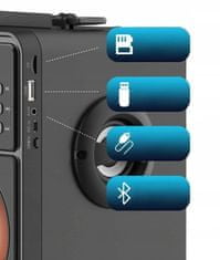 Verkgroup Újratölthető bluetooth hangszóró SD FM rádió USB