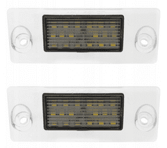 CO2 2 db LED-es rendszám készlet, AutoTune, Audi A3 I 8L, Audi A4 B5 Sedan / Kombi L0037