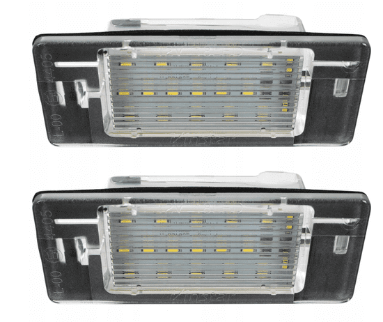 CO2 2 db LED-es rendszámtábla készlet, AutoTune, Opel Vectra C-hez L0044
