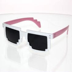 OEM napszemüveg Négyszögletes robot fehér-rózsaszín