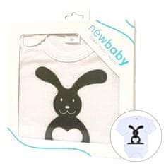 NEW BABY Baba hosszú ujjú bodysuit Animal Bunny - ajándékcsomag - 68 (4-6m)