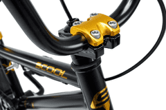 S'COOL Gyermek kerékpár XtriX mini 16 fekete/aranyszínben