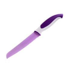 Banquet Kenyérvágó kés tapadásmentes felülettel SYMBIO 31,5 cm, lila