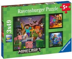 Ravensburger Puzzle Minecraft Biomes 3x49 darab