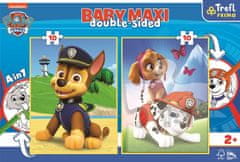 Trefl Kétoldalas puzzle Paw Patrol: Chase, Marshal és Sky BABY MAXI 2x10 darab