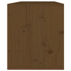 Greatstore 2 darab mézbarna tömör fenyőfa faliszekrény 45 x 30 x 35 cm