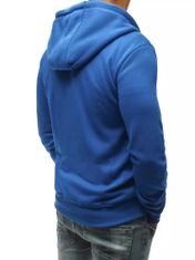 Dstreet férfi pulóver kapucnival Bordoa kék M