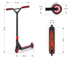Extrastore MMX Buster Red Stunt Scooter