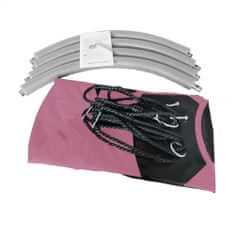 Aga függő hintagyűrű 120 cm rózsaszín zászlókkal