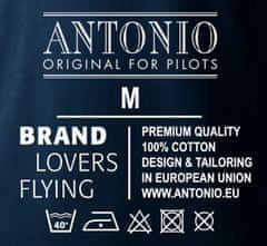ANTONIO T-shirt motoros függőleges siklóernyővel MOTOR HANG-GLIDING, S