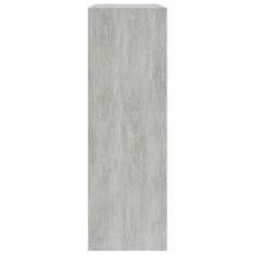 shumee betonszürke forgácslap könyvespolc 60 x 24 x 74,5 cm