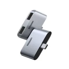 Ugreen CM412 adapter USB-C / 2x USB 3.0, szürke