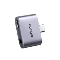 Ugreen CM231 adapter USB-C / 3.5mm mini jack, szürke