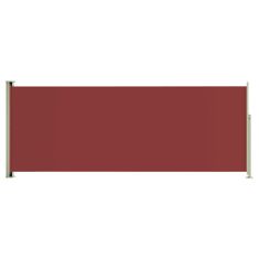 Greatstore piros behúzható oldalsó terasznapellenző 200 x 500 cm
