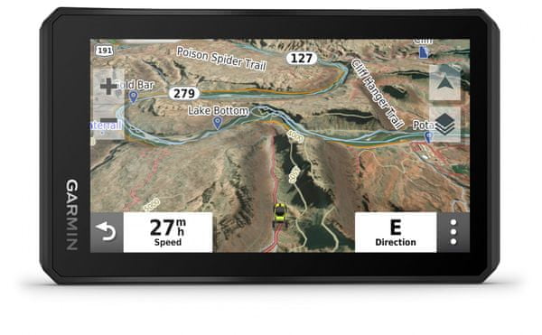 Autós GPS navigáció Garmin Tread - Base Edition off-road navigáció off-road navigáció nagy teljesítményű off-road navigáció, Európa, Közel-Kelet, Észak- és Dél-Afrika út- és topográfiai térképe, élethosszig tartó frissítések, off-road, nagy kijelző, iránytű, barométer, terep emelkedés, magasság