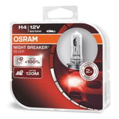 Osram Halogén Izzó OSRAM H4 12V Night Breaker Silver + 100% / 2 db