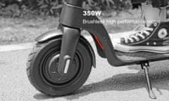 Scooty X8 elektromos robogó, összecsukható, 45 km-es hatótáv, 350 W-os motor, 25 km/h végsebesség, 10"-os pneumatikus gumik, ter