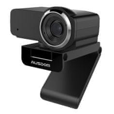 AUSDOM AW635 webkamera mikrofonnal Full HD 1080p, fekete