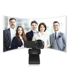 AUSDOM AW635 webkamera mikrofonnal Full HD 1080p, fekete