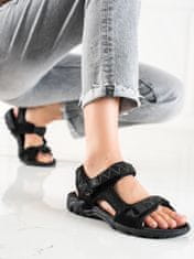 Amiatex Női szandál 88833 + Nőin zokni Gatta Calzino Strech, fekete, 36