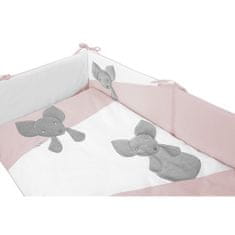 BELISIMA 6-részes ágyneműhuzat Mouse 90/120 rózsaszín