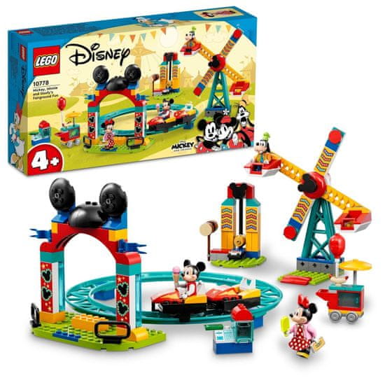 LEGO Disney 10778 Mickey, Minnie és Goofy vidámparki szórakozása