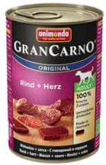 Animonda GranCarno Plus Adult Kutyakonzerv, marhaszív, 6 x 400 g