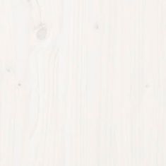 Vidaxl fehér gyerek tömör fenyőfa ágykeret 2 x (90 x 200) cm 3200590