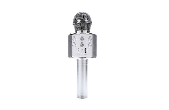 CoolCeny Vezeték nélküli Bluetooth karaoke mikrofon - Ezüst