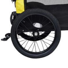 Greatstore sárga/fekete 2 az 1-ben bicikliutánfutó és sétakocsi