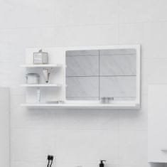 Vidaxl fehér forgácslap fürdőszobai tükör 90 x 10,5 x 45 cm 805015
