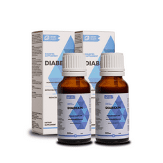 DIABEXIN Diabexin étrend-kiegészítő - növényi kivonatok és illóolajok + króm. Természetes vércukorszint-szabályozás, étvágyszabályozás és a cukor utáni sóvárgás csökkentése. SET 2x20 ml.