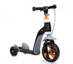 MoMi ELIOS pedál nélküli gyerekkerékpár és roller 2 az 1-ben, narancssárga