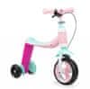 MoMi ELIOS pedál nélküli gyerekkerékpár és roller 2 az 1-ben, rózsaszín