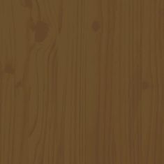 Greatstore mézbarna nyolcszög alakú tömör fenyőfa homokozó ülésekkel