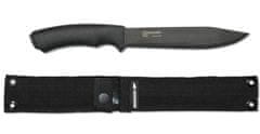 Morakniv 12355 Pathfinder kültéri kés 17 cm, fekete, műanyag, gumi, MOLLE nylon hüvely