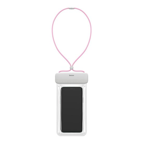 BASEUS Let's Go vízálló telefontok 7.2'', fehér/rózsaszín
