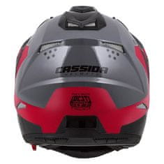 Cassida Motoros sisak Tour 1.1 Spectre Color szürke / piros / fekete, XS méretű (53-54)