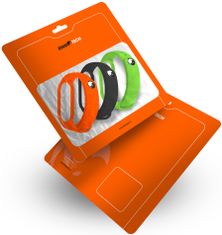 RhinoTech Óraszíjak Xiaomi Mi Band 3/4 számára (3-pack fekete, narancssárga, zöld), RTACC225