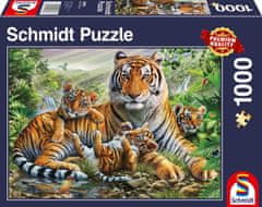 Schmidt Tigris és kölykök puzzle 1000 darab