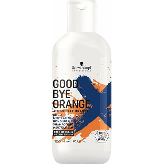 Schwarzkopf Prof. Sampon a narancssárga tónusok semlegesítésére Goodbye Orange (Neutralizing Bonding Wash)