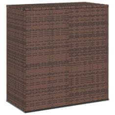 Greatstore barna polyrattan kerti párnatartó doboz 100 x 49 x 103,5 cm