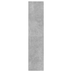 shumee betonszürke könyvszekrény/térelválasztó 40 x 30 x 135 cm