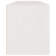 Greatstore fehér tömör fenyőfa faliszekrény 100 x 30 x 35 cm